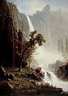 Bridal Veil Falls Yosemite by Albert Bierstadt